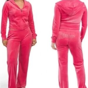 Juicy Couture Pink Velour Tracksuit